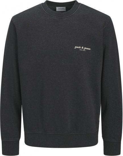 Jack & Jones Dover Sweatshirt Black - Trøjer og hættetrøjer - Trøjer og Hættetrøjer i store størrelser - 2XL-14XL