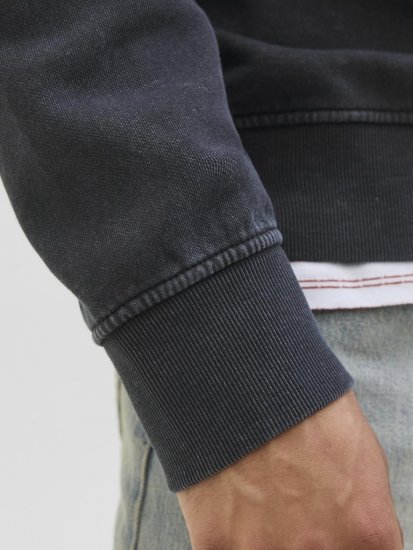 Jack & Jones Dover Sweatshirt Black - Trøjer og hættetrøjer - Trøjer og Hættetrøjer i store størrelser - 2XL-14XL