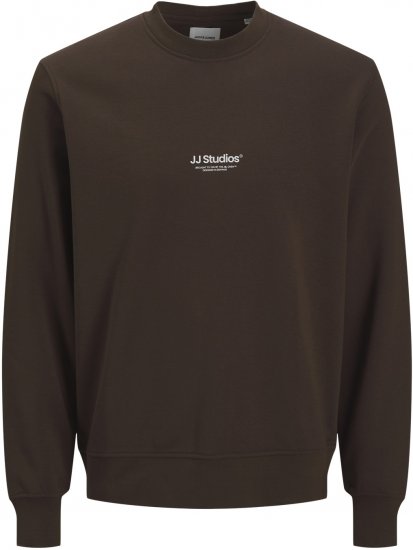 Jack & Jones Soho Sweatshirt Brown - Trøjer og hættetrøjer - Trøjer og Hættetrøjer i store størrelser - 2XL-14XL