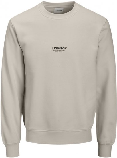 Jack & Jones Soho Sweatshirt Grey - Trøjer og hættetrøjer - Trøjer og Hættetrøjer i store størrelser - 2XL-14XL