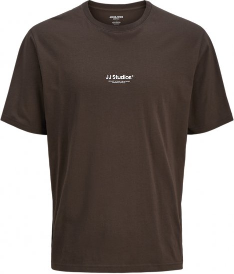 Jack & Jones Soho T-Shirt Brown - T-shirts - T-shirts i store størrelser - 2XL-14XL