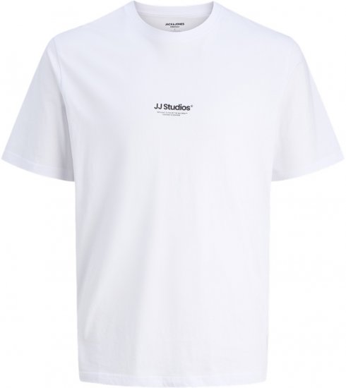Jack & Jones Soho T-Shirt White - T-shirts - T-shirts i store størrelser - 2XL-14XL