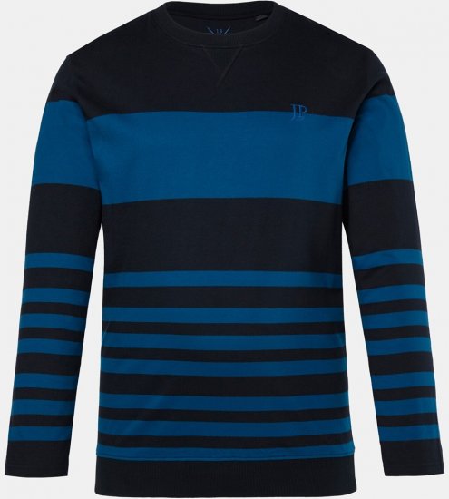 JP1880 Pyjamas Two-piece Long Sleeve with Stripes Blue - Undertøj og badetøj - Badetøj og Undertøj i store størrelser 