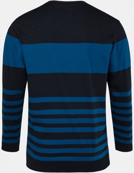 JP1880 Pyjamas Two-piece Long Sleeve with Stripes Blue - Undertøj og badetøj - Badetøj og Undertøj i store størrelser 