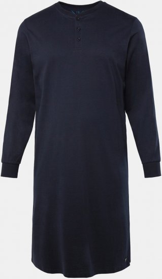 JP1880 Henley Long Sleeved Night Dress Navy - Undertøj og Badetøj - Badetøj og Undertøj i store størrelser 
