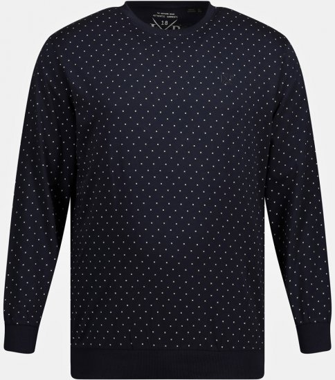 JP1880 Pyjamas Two-piece Long Sleeve and Long Trousers Navy - Undertøj og badetøj - Badetøj og Undertøj i store størrelser 