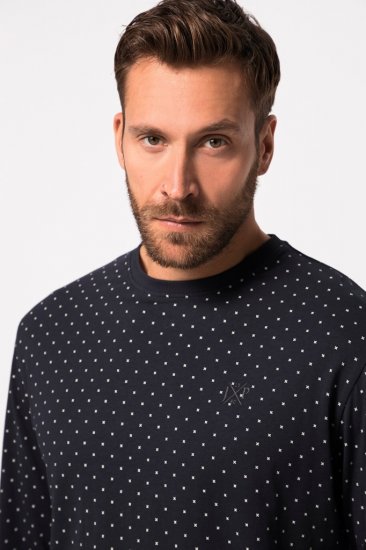 JP1880 Pyjamas Two-piece Long Sleeve and Long Trousers Navy - Undertøj og badetøj - Badetøj og Undertøj i store størrelser 