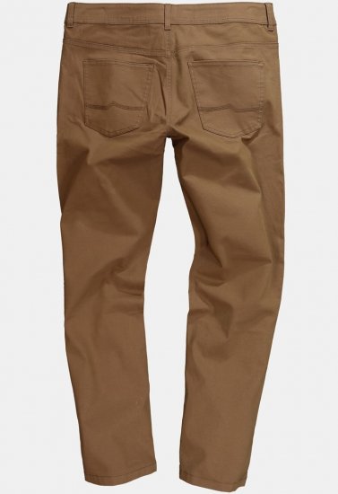 JP1880 Twill Trousers Belly Fit 5-Pocket Brown - Jeans og bukser - Herrejeans og bukser i store størrelser W40-W70