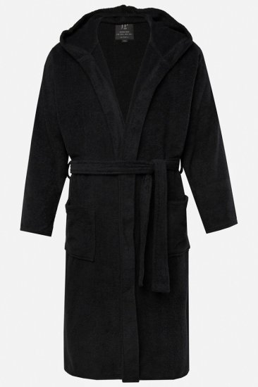 JP1880 Bathrobe Terry Black - Undertøj og Badetøj - Badetøj og Undertøj i store størrelser 