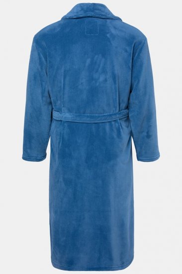 JP1880 Bathrobe with Spacious Pockets Denim Blue - Undertøj og badetøj - Badetøj og Undertøj i store størrelser 