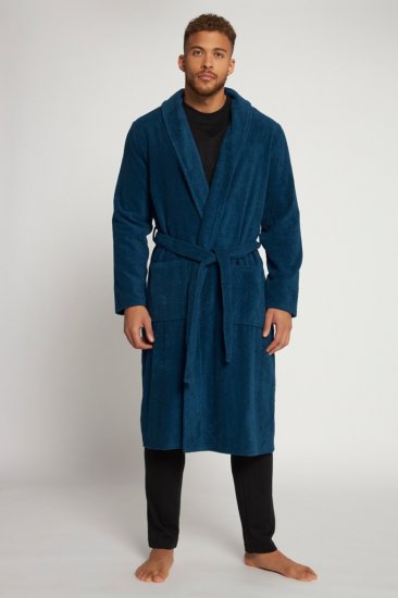 JP1880 Bathrobe Terry Navy - Badekåber/morgenkåber/håndklæder - Badekåber/Morgenkåber til Store Mænd