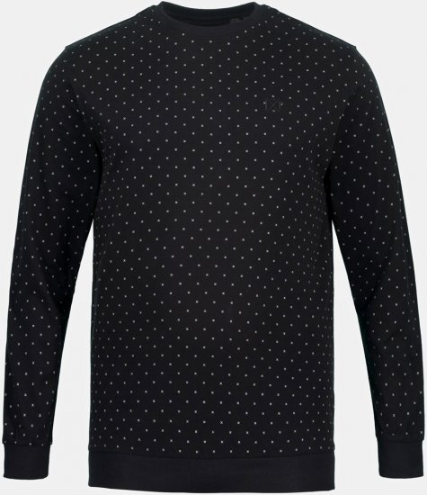 JP1880 Two-piece Pyjamas Long Sleeve and Long Trousers Black - Undertøj og badetøj - Badetøj og Undertøj i store størrelser 