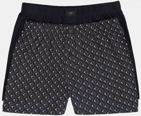 JP1880 OEKO-TEX Boxer Shorts Jersey 2-Pack Navy - Undertøj og Badetøj - Badetøj og Undertøj i store størrelser 