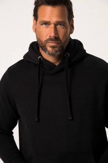 JAY-PI Hoodie with Soft Brushed Interior Black - Trøjer og hættetrøjer - Trøjer og Hættetrøjer i store størrelser - 2XL-14XL