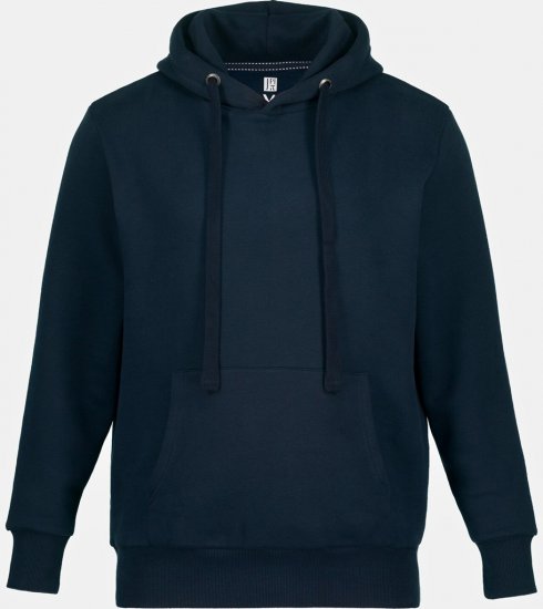 JAY-PI Hoodie with Soft Brushed Interior Navy - Trøjer og hættetrøjer - Trøjer og Hættetrøjer i store størrelser - 2XL-14XL