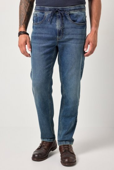 JP1880 FLEXNAMIC Straight Fit Jeans with Stretch Waist - Jeans og bukser - Herrejeans og bukser i store størrelser W40-W70