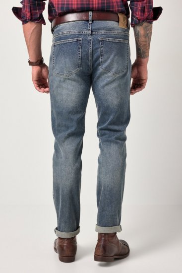 JP1880 FLEXNAMIC Modern Straight Fit Jeans Vintage Denim - Jeans og bukser - Herrejeans og bukser i store størrelser W40-W70
