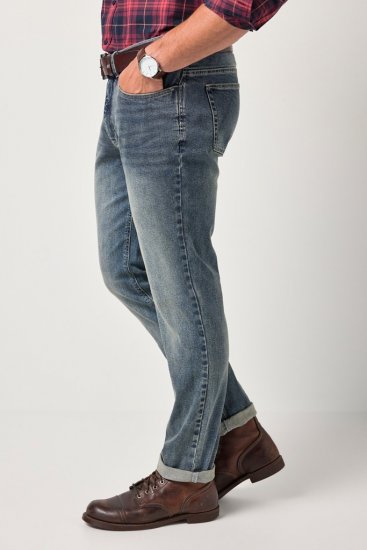 JP1880 FLEXNAMIC Modern Straight Fit Jeans Vintage Denim - Jeans og bukser - Herrejeans og bukser i store størrelser W40-W70