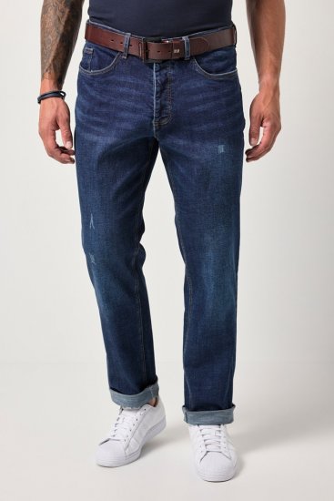 JP1880 FLEXNAMIC Jeans Tapered Loose Fit Dark Denim Blue - Jeans og bukser - Herrejeans og bukser i store størrelser W40-W70