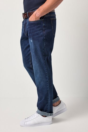 JP1880 FLEXNAMIC Jeans Tapered Loose Fit Dark Denim Blue - Jeans og bukser - Herrejeans og bukser i store størrelser W40-W70