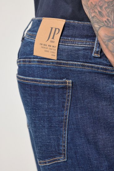 JP1880 FLEXNAMIC Jeans Tapered Loose Fit Dark Denim Blue - Jeans og bukser - Herrejeans og bukser i store størrelser W40-W70
