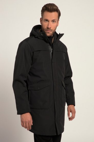 JP1880 Warm Parka with Wind Cuffs Black - Jakker - Jakker i store størrelser, 2XL- 12XL