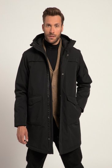 JP1880 Warm Parka with Wind Cuffs Black - Jakker - Jakker i store størrelser, 2XL- 12XL