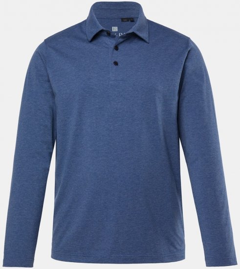 JAY-PI Quickdry Polo Long Sleeve Blue - Polotrøjer - Polotrøjer 2XL-8XL