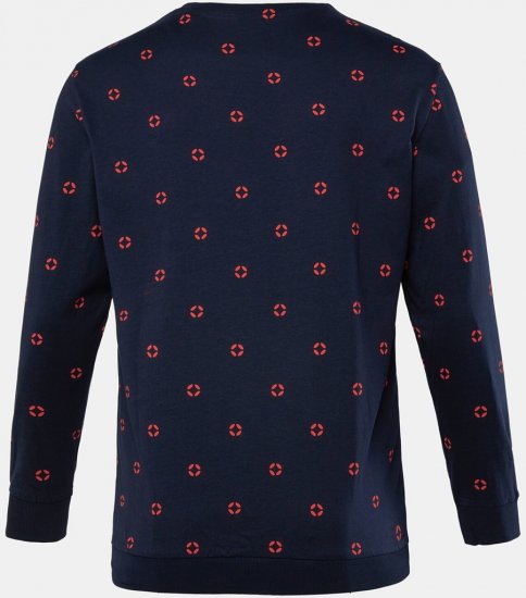 JP1880 Two-piece Pyjamas Long Sleeve and Long Trousers Navy - Undertøj og badetøj - Badetøj og Undertøj i store størrelser 