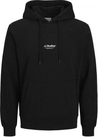 Jack & Jones Soho Hoodie Black - Trøjer og hættetrøjer - Trøjer og Hættetrøjer i store størrelser - 2XL-14XL