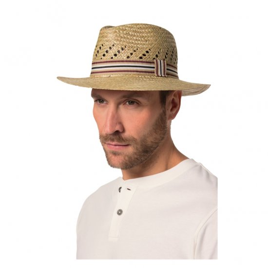 JP1880 Straw Hat Woven Yellow - Tilbehør - 