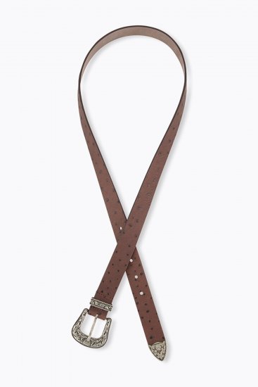 Ulla Popken Classic Belt Brown - Damebælter i store størrelser - Bælter i str. 95-155 cm