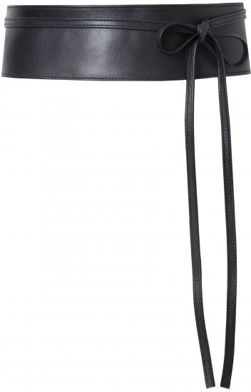 Ulla Popken Tie Belt Black - Damebælter i store størrelser - Bælter i str. 95-155 cm