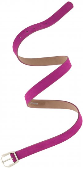 Ulla Popken Soft Suede Belt Purple - Damebælter i store størrelser - 