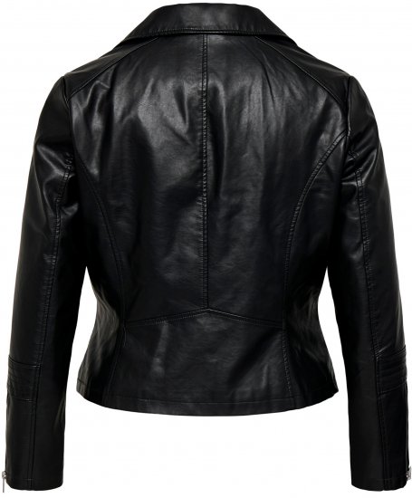 Only Carmakoma Emmy Biker Jacket Black - Skindjakker - 