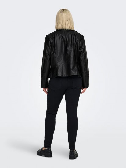Only Carmakoma Emmy Biker Jacket Black - Skindjakker - 