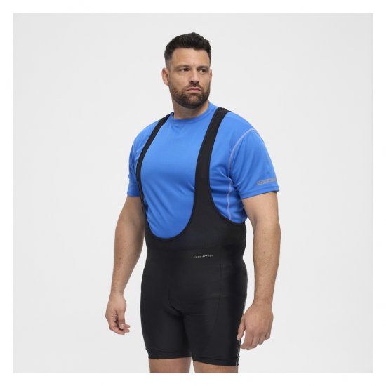 North Latitude Sport Bike Shorts With Suspenders Black - Cykeltøj - 