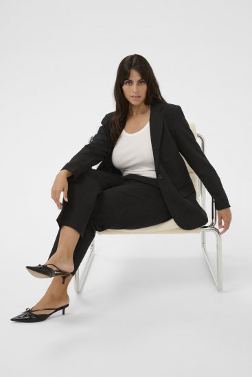 Kaffe Curve Sakira Blazer Sort - Blazere - 