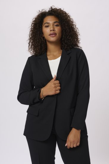 Kaffe Curve Sakira Blazer Sort - Blazere - 
