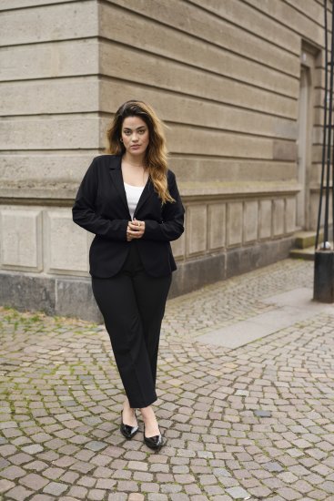 Kaffe Curve Sakira Blazer Sort - Blazere - 