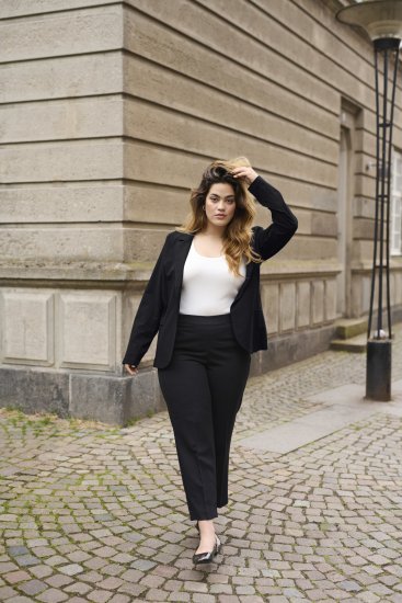 Kaffe Curve Sakira Blazer Sort - Blazere - 