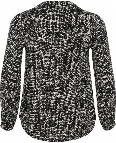 Kaffe Curve Mila Ami Bluse Sort/Turtledove - Bluser & tunikaer - 