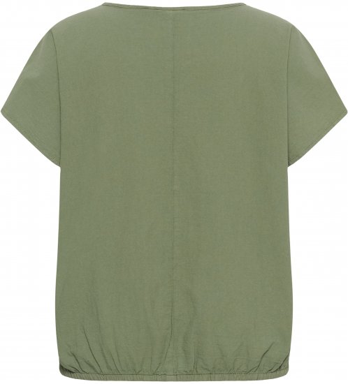 Kaffe Curve Nana Kortærmet bluse Grøn - Bluser & tunikaer - 