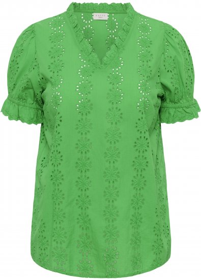 Kaffe Curve Dina Blouse Bright Green - Bluser - 