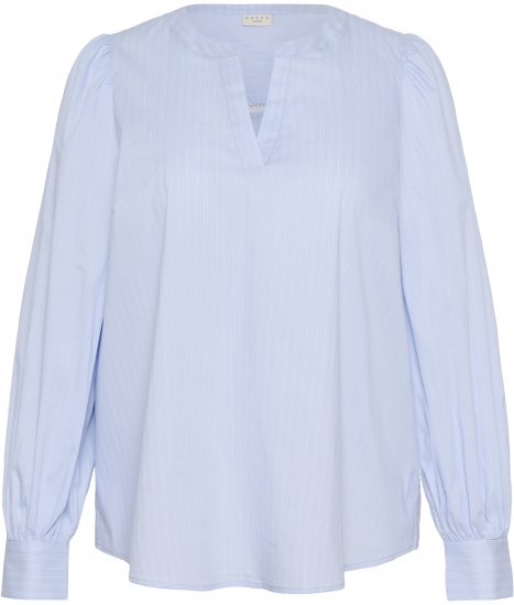 Kaffe Curve Juda Blouse Nantucket Breeze Stripe Blue - DAMETØJ 40-66 - 