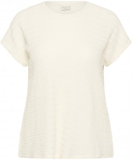 Kaffe Curve Felice Blouse Chalk - Bluser - Bluser i plus size til hverdag