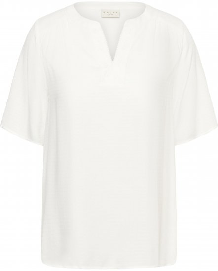 Kaffe Curve Mina Lace Blouse Chalk White - Bluser & tunikaer - 