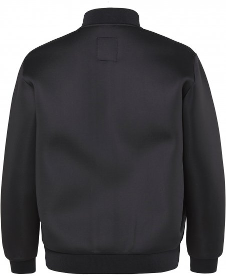 JP1880 College Jacket Scuba Fabric with Zipper Black - Jakker - Jakker i store størrelser, 2XL- 12XL