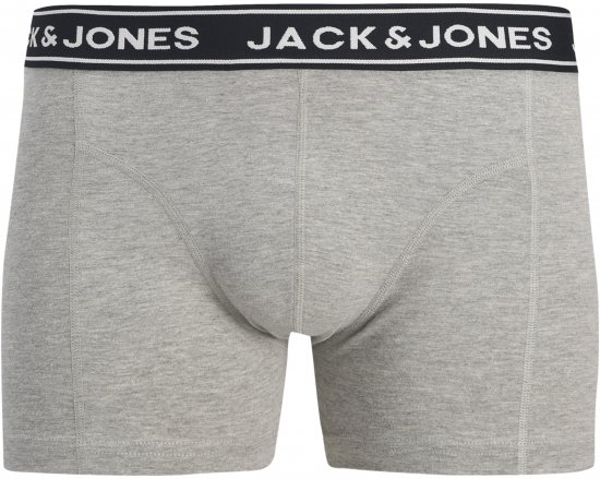 Jack & Jones Hector Solid Trunks 5-Pack Grey - Boxershorts - Boxershorts til Store Mænd