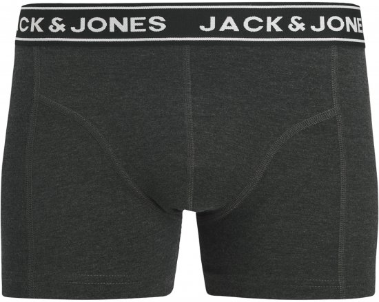 Jack & Jones Hector Solid Trunks 3-Pack Navy/Red/Grey - Boxershorts - Boxershorts til Store Mænd